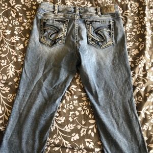 Silver Suki Capri size 16